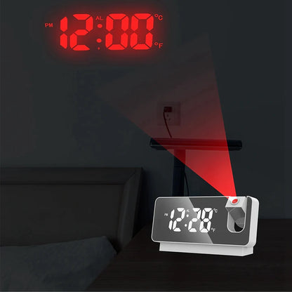 ⏰LED Digital Projection Alarm Clock Electronic Alarm Clock