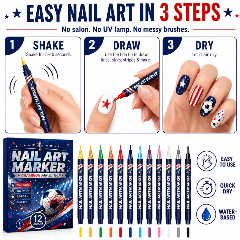Show Your Team Spirit Right on Your Nails Support your favorite team with bold, eye-catching nail designs in minutes.