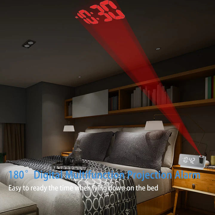 ⏰LED Digital Projection Alarm Clock Electronic Alarm Clock