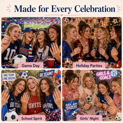 Show Your Team Spirit Right on Your Nails Support your favorite team with bold, eye-catching nail designs in minutes.