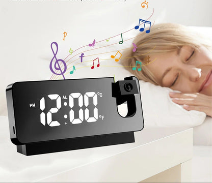 ⏰LED Digital Projection Alarm Clock Electronic Alarm Clock