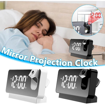 ⏰LED Digital Projection Alarm Clock Electronic Alarm Clock