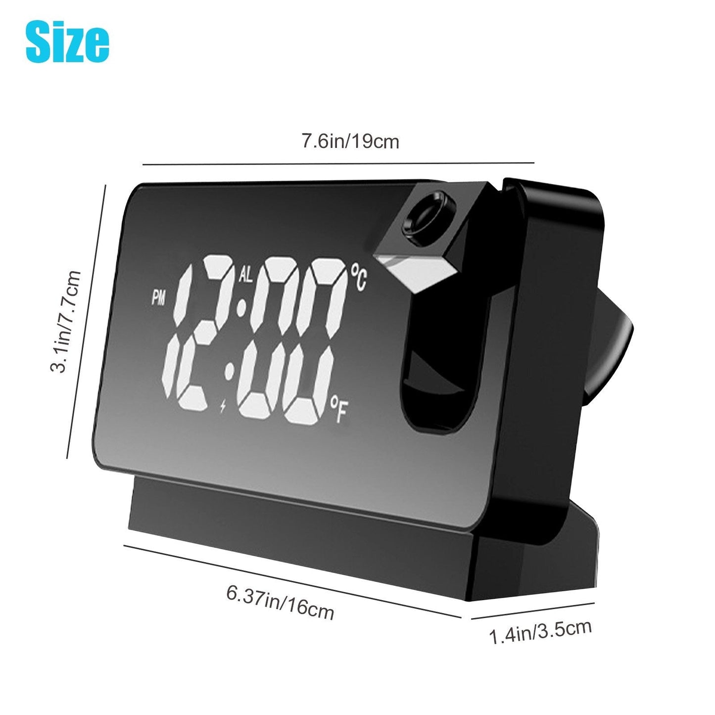 ⏰LED Digital Projection Alarm Clock Electronic Alarm Clock