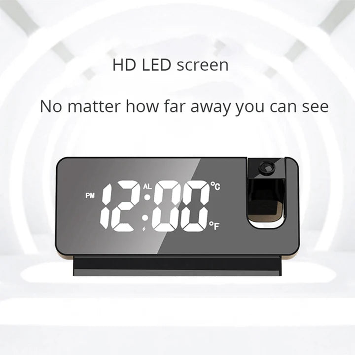 ⏰LED Digital Projection Alarm Clock Electronic Alarm Clock