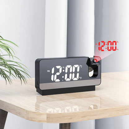 ⏰LED Digital Projection Alarm Clock Electronic Alarm Clock